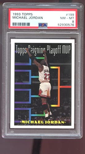 1993-94 Topps #199 Michael Jordan PSA 8 Graded Basketball Card Reigning Playoff MVP NBA 1993 1994 Chicago Bulls | The Storepaperoomates Retail Market - Fast Affordable Shopping