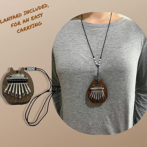 NewChord Mini Kalimba Thumb Piano 8 keys Mbira, Cute Animal shaped Kalimba for Kids, Cute Mini Instrument for kids and adults, Including Lanyard for an easy carrying, kal8mini1 | The Storepaperoomates Retail Market - Fast Affordable Shopping