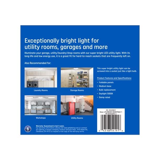 GE LED 30w Daylight Super Bright Utility Light, Medium Base, 1 pk | The Storepaperoomates Retail Market - Fast Affordable Shopping