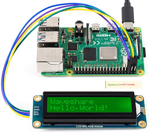 for Arduino Raspberry Pi/Pi Pico Jetson Nano, LCD1602 RGB Module 16×2 Characters up to 16 Million Colors Adjustable RGB Backlight Color I2C Interface 3.3V/5V | The Storepaperoomates Retail Market - Fast Affordable Shopping
