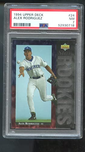 1994 Upper Deck #24 Alex Rodriguez Arod ROOKIE RC PSA 7 Graded Baseball Card MLB