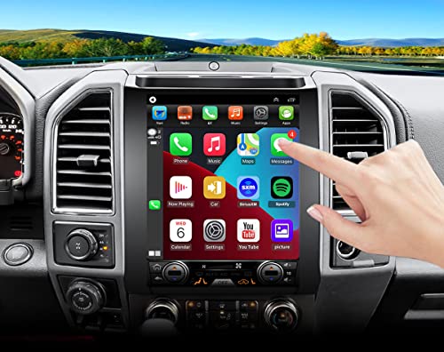 for Ford F150 Radio Upgrade 2015 2016 2017 2018 Android 10 Stereo Navigation 12.1inch Touch Screen 4GB+64GB Wireless Carplay 4G LTE WiFi Free Camera