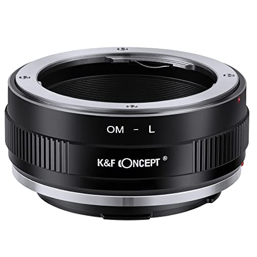 K&F Concept Lens Mount Adapter OM-L Manual Focus Compatible with Olympus OM SLR Lens to L Mount Camera Body