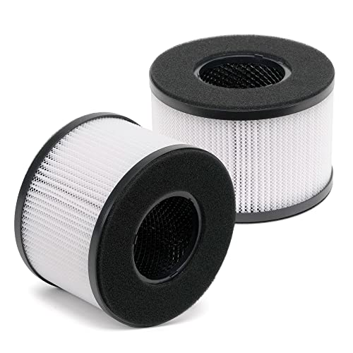 BS-03 3-in-1 True HEPA Replacement Filter H13 Grade Compatible with PARTU BS-03 HEPA Air Purifier (2 pack)