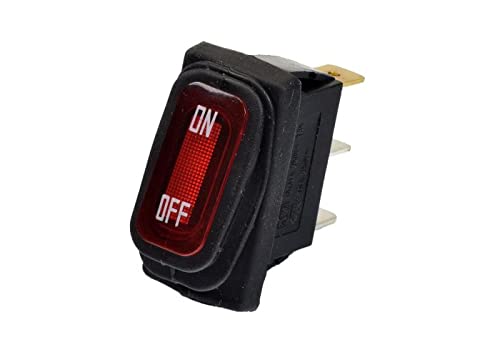 AlveyTech Red On/Off Switch with Weather-Resistant Rubber Boot for Razor Electric Scooters (2)