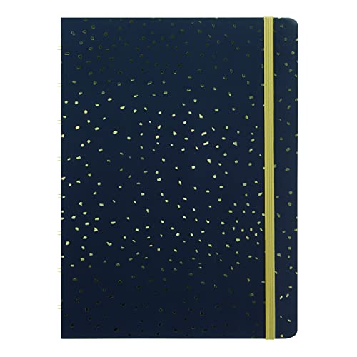 Filofax Refillable Notebook, A5 Size, Confetti Collection, 8.25″ x 5.75″, Charcoal (B115117U)