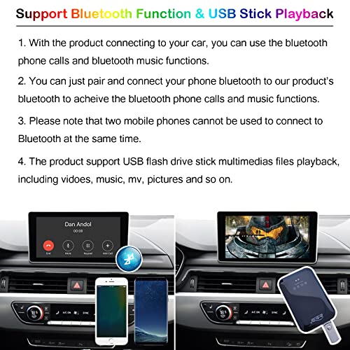 MMB 3RD Wireless CarPlay Multimedia TV Video Dongle AI Box, 4GB+64GB Android 11.0 OS, Wireless Mirroring, HDMI Output, USB Plays, Only Support 2017-2022 Cars with Factory Wired CarPlay Function | The Storepaperoomates Retail Market - Fast Affordable Shopping