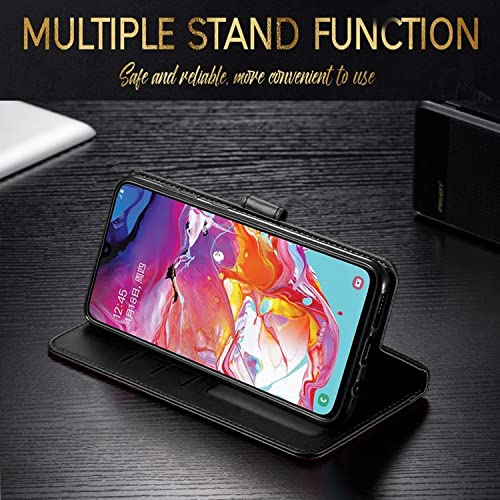 Galaxy A13 5G Case, Samsung Galaxy A13 5G Case, With [Tempered Glass Screen Protector Included] STARSHOP PU Leather Wallet Shockproof Phone Cover Kickstand With Pocket Card Slots Magnet Closure-Black | The Storepaperoomates Retail Market - Fast Affordable Shopping