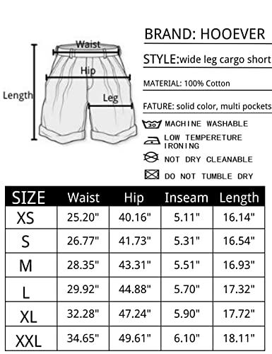 Hooever Women’s Hiking Cargo Shorts with 6 Pockets Outdoor Summer High Waist Bermuda Shorts (Army Green, M) | The Storepaperoomates Retail Market - Fast Affordable Shopping