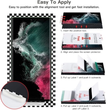 REFUN [3 PACK] Screen Protector for Samsung Galaxy S22 Ultra 5G 6.8 Inch, Easy to Install, Bubble Free, Case Friendly, Support Fingerprint Unlock, Scratch Resistant Flexible Clear TPU Film | The Storepaperoomates Retail Market - Fast Affordable Shopping