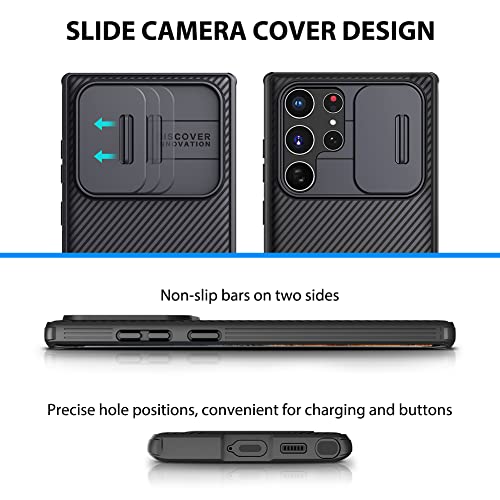 Nillkin for Samsung S22 Ultra Case, CamShield Pro Galaxy S22 Ultra Case with Slide Camera Cover, Slim Rugged Phone Case for Samsung Galaxy S22 Ultra 5G- Black 6.8” | The Storepaperoomates Retail Market - Fast Affordable Shopping