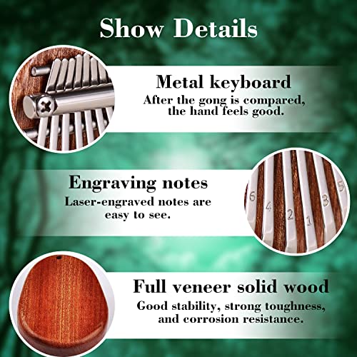 Tenzda Kalimba Thumb Piano Portable 8-Tone Kalimba with Lanyard, Personalized Gift for Finger Piano Beginners | The Storepaperoomates Retail Market - Fast Affordable Shopping