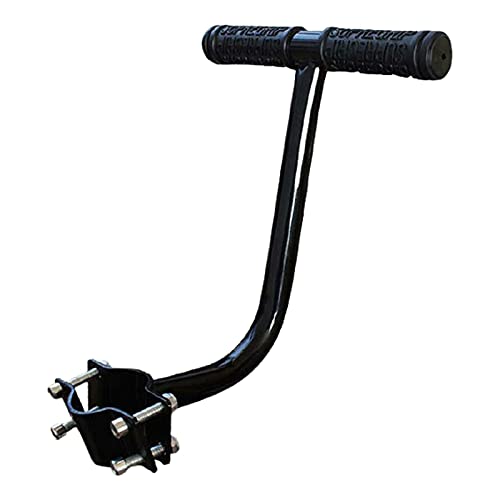 KASCLINO Bicycle Rear Seat Handle Grip, Bicycle Rest and Relaxation Handrails for Kids Bike No-Slip Child Safet-y Seat Armrest Rear Feet Pedals Durable Steel Bicycle Accessory(Black)