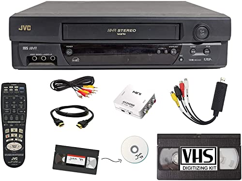JVC 4 Head Vcr+ VCR with Remote (Renewed)