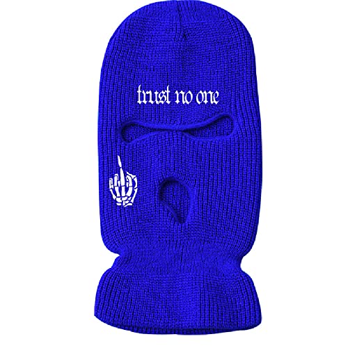 ISWMM 3-Hole Ski Mask Woolen Knitted Hat Winter Warm Outdoor Cycling Windproof Mask Balaclava