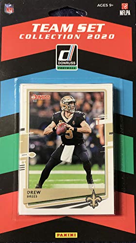 New Orleans Saints 2020 Donruss Factory Sealed 10 Team Set with Drew Brees and Alvin Kamara Plus Rated Rookie Cards