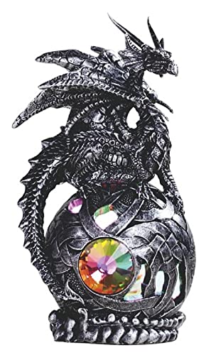 George S. Chen Imports Dragon on Light Up LED Orb Statue Display (71913)
