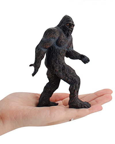 Hosrnovo Bigfoot Statue, Durable Table Decor, Indoor Desk Decoration Gift for Home and Office (Black)