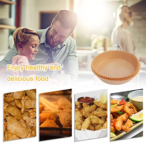 Air Fryer Disposable Paper, Non-Stick Oil Proof Water Proof Parchment Paper, Cooking Baking Paper for Air Fryer Steamer Microwave Oven Baking Paper 7.9 Inches (50PCS-7.9INCH, A) | The Storepaperoomates Retail Market - Fast Affordable Shopping