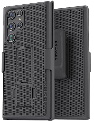 Encased DuraClip Designed for Samsung Galaxy S22 Ultra Belt Clip Case, Slim Phone Case with Holster