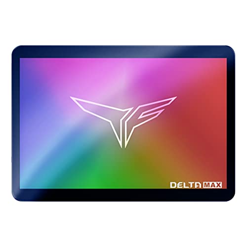 TEAMGROUP T-Force Delta MAX Lite(Dramless) ARGB 1TB with 3D NAND TLC 2.5 Inch SATA III Internal SSD (R/W Speed up to 550/500 MB/s) T253TM001T0C325