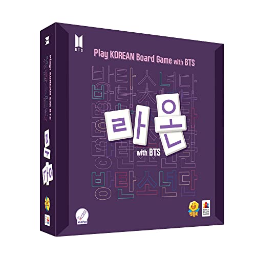 Raon with BTS (Korean & English Language) | Board Game | Family | 2-4 Players | Ages 5+ | 10 Min