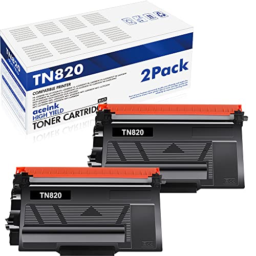 TN820 TN850 Toner Cartridge Black: Compatible Toner Cartridge Replacement for Brother TN-850 TN-820 TN 820 for MFC-L5900DW HL-L6200DW MFC-L5700DW MFC L5900DW HL-L5100DN MFC-L5850DW Printer (2-Pack)