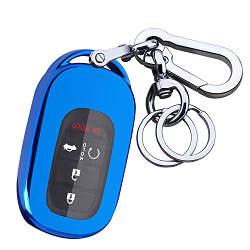 TPU Full Protective Key Fob Remote Cover Case Skin Jacket Suitable for 2022 Honda Civic Accord Pilot CR-V 2/3/4/5 Buttons Smart Key