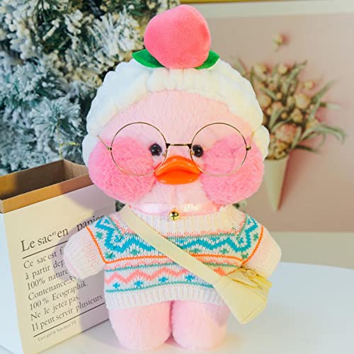 30cm Cute LaLafanfan Cafe Duck Plush Toy Stuffed Soft Kawaii Duck Doll Animal Pillow Birthday Gift for Kids Children