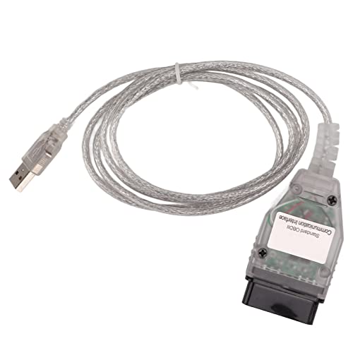 Yctze J2534 VCI Cable, J2534 Mini VCI Cable Plastic OBD2 Diagnostic Cord for K‑Line ISO 9141, KWP 2000 ISO 14230‑4