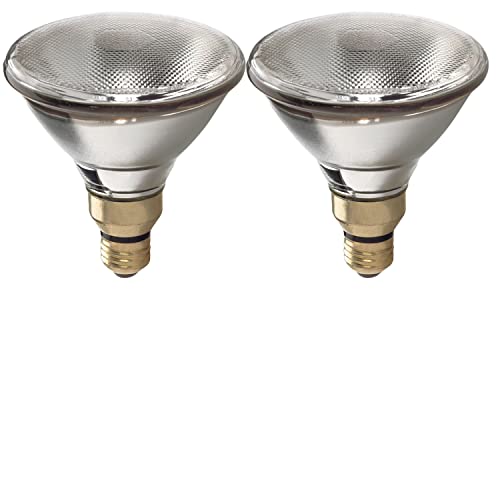 (2 Bulbs) GE Lighting 90601 Energy-Efficient Halogen 67-Watt (90-watt Replacement) 1500-Lumen PAR38 Spotlight Bulb with Medium Base