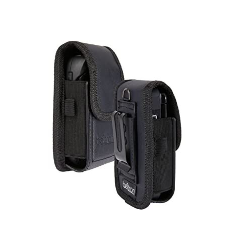 Universal Flip Phone Case, BELTRON Leather Vertical Pouch for TCL Flip Pro, Alcatel Go Flip 4, Go Flip V, MyFlip, Cingular Flip 2, Nokia 2720V (with Belt Loop, Metal Belt Clip & Dual Magnet Closure)