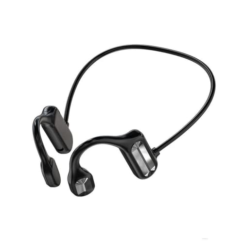 Betreasure Bone Conduction Headphones Wireless Earphone Bluetooth Earbuds Sports Waterproof HiFi Stereo Ear-Hook Headset with Microphone (Black)