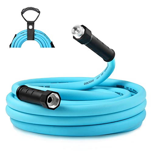 Gociean 25ft Upgraded RV Water Hose with Storage Straps, 5/8″ RV Drinking Water Hose, Leak Free and Anti-Kink Design, Camper Fresh Water Garden Hose for RV, Camper, Truck and Car