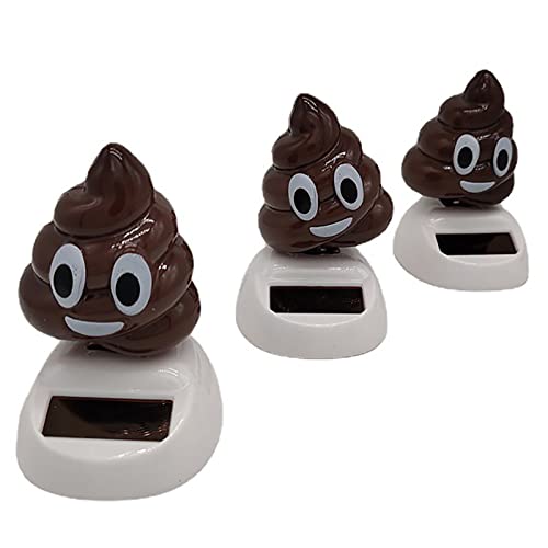 RUIYELE Solar Powered Poop Shaking Toy Car Dashboard Dancing Figure Toy Brown Creative Car Bobbleheads Decorative Ornament for Car Interior Home Party Decorative Supplies | The Storepaperoomates Retail Market - Fast Affordable Shopping