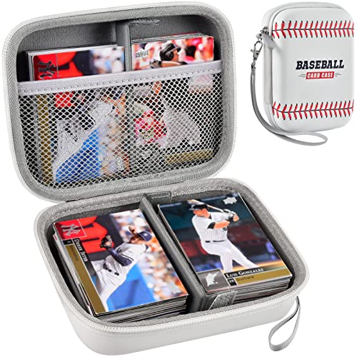 Baseball Football Card Holder Case Compatible with Topps 2021 Baseball Cards Packs, Sports Cards Protectors Storage Box, 400+ Trading Cards Display Binder for PM/ MTG/ C.A.H and More Collection