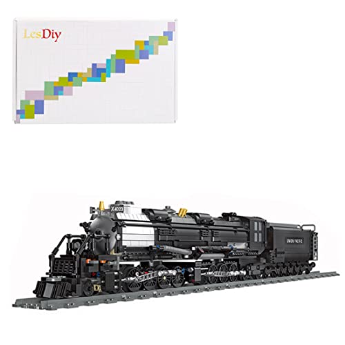 Yamix Retro Steam Locomotive Model Building Blocks Set, 1608+ Pcs Bricks Train Model with Train Track
