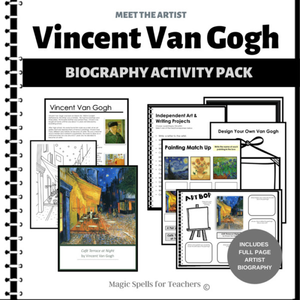 Vincent Van Gogh – Biography & Art Activities Unit