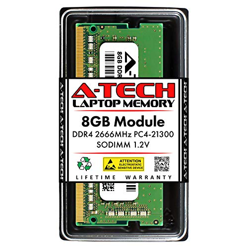 A-Tech 8GB RAM Replacement for Crucial CT8G4SFRA266 | DDR4 2666 MHz PC4-21300 1.2V SODIMM 260-Pin Non-ECC Memory Module