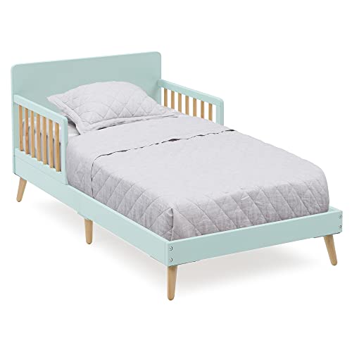 Delta Children Logan Wood Toddler Bed, Greenguard Gold Certified, Mint/Natural