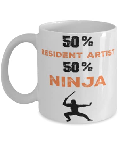 Resident Artist Ninja Coffee Mug, Resident Artist Ninja, Unique Cool Gifts For Professionals and co-workers