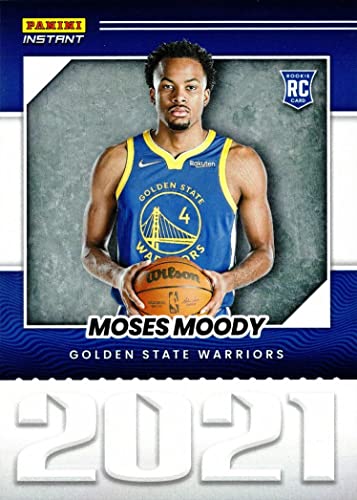 2021-22 Panini Instant Year One Basketball #YO-14 Moses Moody Rookie Card Warriors – Only 387 made!