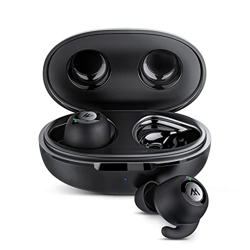 weetla Wireless Earbuds, Bluetooth5.2 Deep Bass Headphones with 4 Mics, 30 Hours Playtime, IPX7 Waterproof Stereo Sport Earphones in-Ear Buds for iOS & Android Black