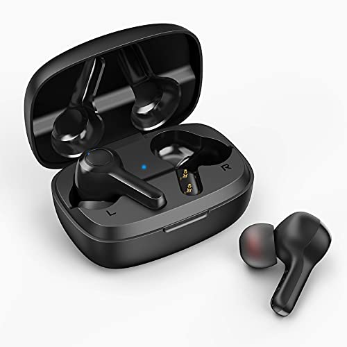 Bluetooth Earbuds,FreeFly Wireless Earbuds with Charging Case IPX6 Waterproof Bluetooth Headphones Bass Sound Earphones with Mics Touch Control in-Ear Headset for Sports/Working/Travel/Gym