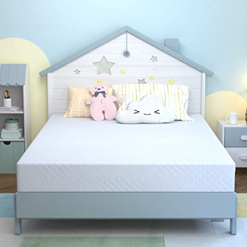 MLILY 6 Inch Twin Mattress for Kids, Cooling Memory Foam Bunk Bed Mattress with Green Tea Gel Infused in a Box Made in USA CertiPUR-US Certified, Medium Firm Trundle Mattress, 38”x75”x6”, White | The Storepaperoomates Retail Market - Fast Affordable Shopping