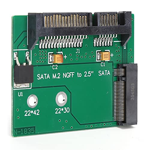 01 02 015 M.2 NGFF SSD to SATA3 Board, High Efficiency Compact SSD Adapter Card for Laptops for Desktops