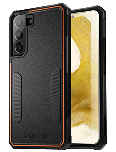 Poetic Neon Series Case Designed for Samsung Galaxy S22 5G 6.1 inch, Dual Layer Heavy Duty Tough Rugged Lightweight Slim Shockproof Protective Case 2022 Cover for Galaxy S22 5G, Black