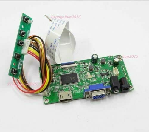 xiongbiao Controller Board kit EDP LED LCD VGA HDMI for LP140WH8-TPA1 TPE1 1366×768 14.0″ Work for Arcade1Up Machine Modification