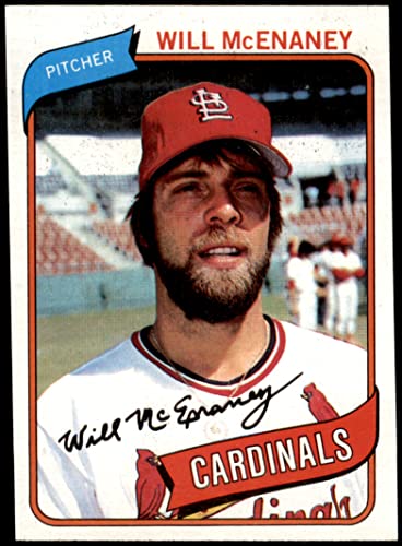 1980 Topps # 563 Will McEnaney St. Louis Cardinals (Baseball Card) NM Cardinals