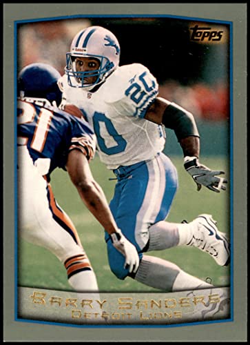 1999 Topps # 200 Barry Sanders Detroit Lions (Football Card) NM/MT Lions Oklahoma St